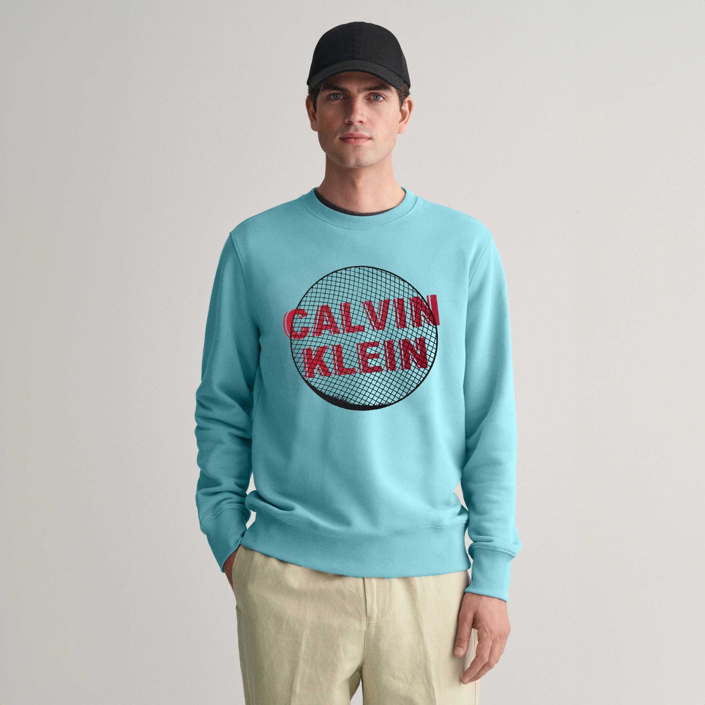 L.A.T Men's Calvin Klein Printed Fleece Minor Fault Sweat Shirt