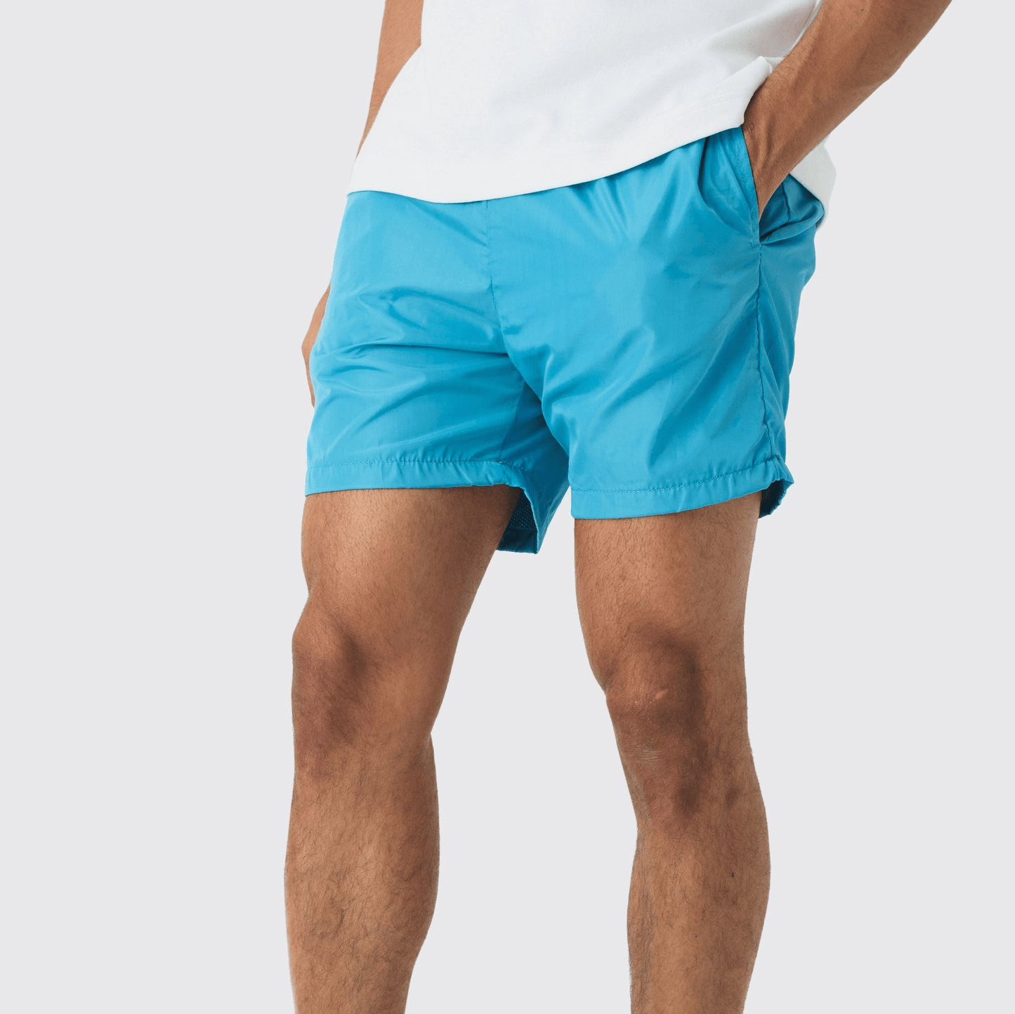 BM Men's Inner Mesh Polyester Shorts Men's Shorts Umer A Latif Teal S 