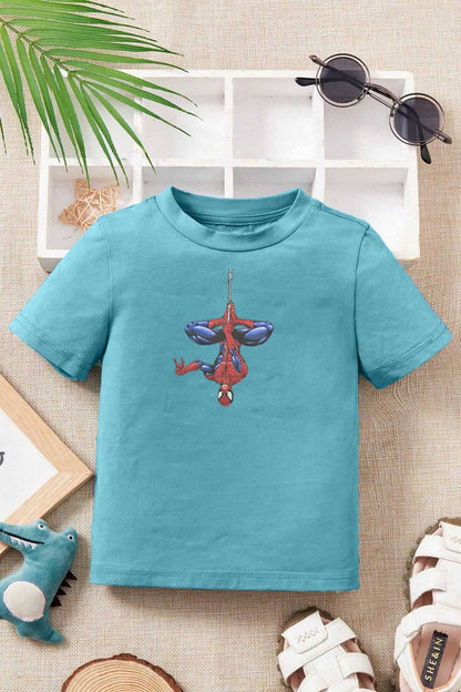 Polo Republica Boy's Superhero Hanging Spider Printed Tee Shirt Boy's Tee Shirt Polo Republica 