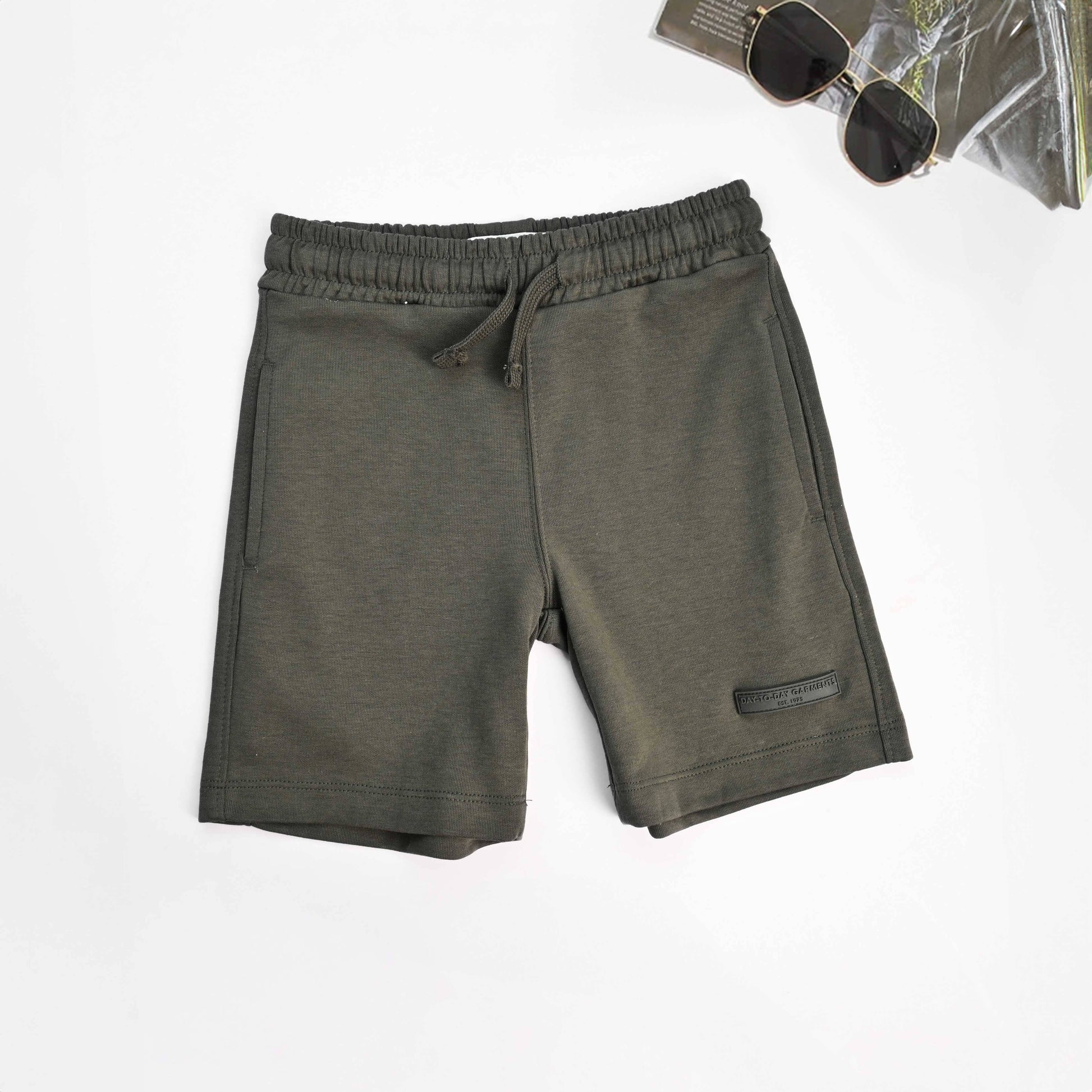 ZR Boy's Day To Day Patched Classic Shorts Boy's Shorts Yasir Bin Asad Graphite 6 Years 