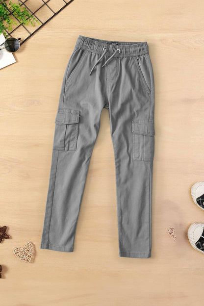 Fashion Classic Boy's Cargo Pants Boy's Trousers HAH Enterprise Grey 4 Years 