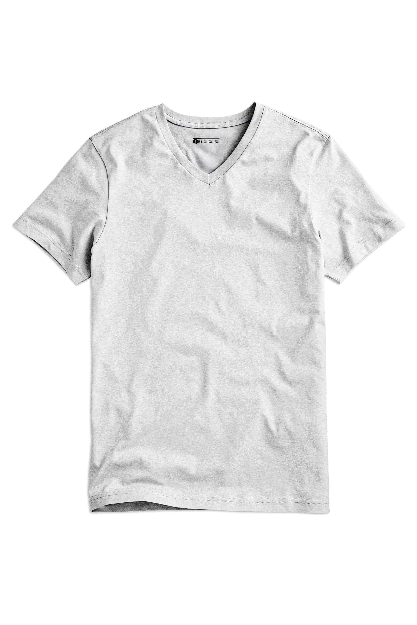 LE Men's V-Neck Tee: 100% BCI Combed Cotton Elegance Men's Tee Shirt Image 