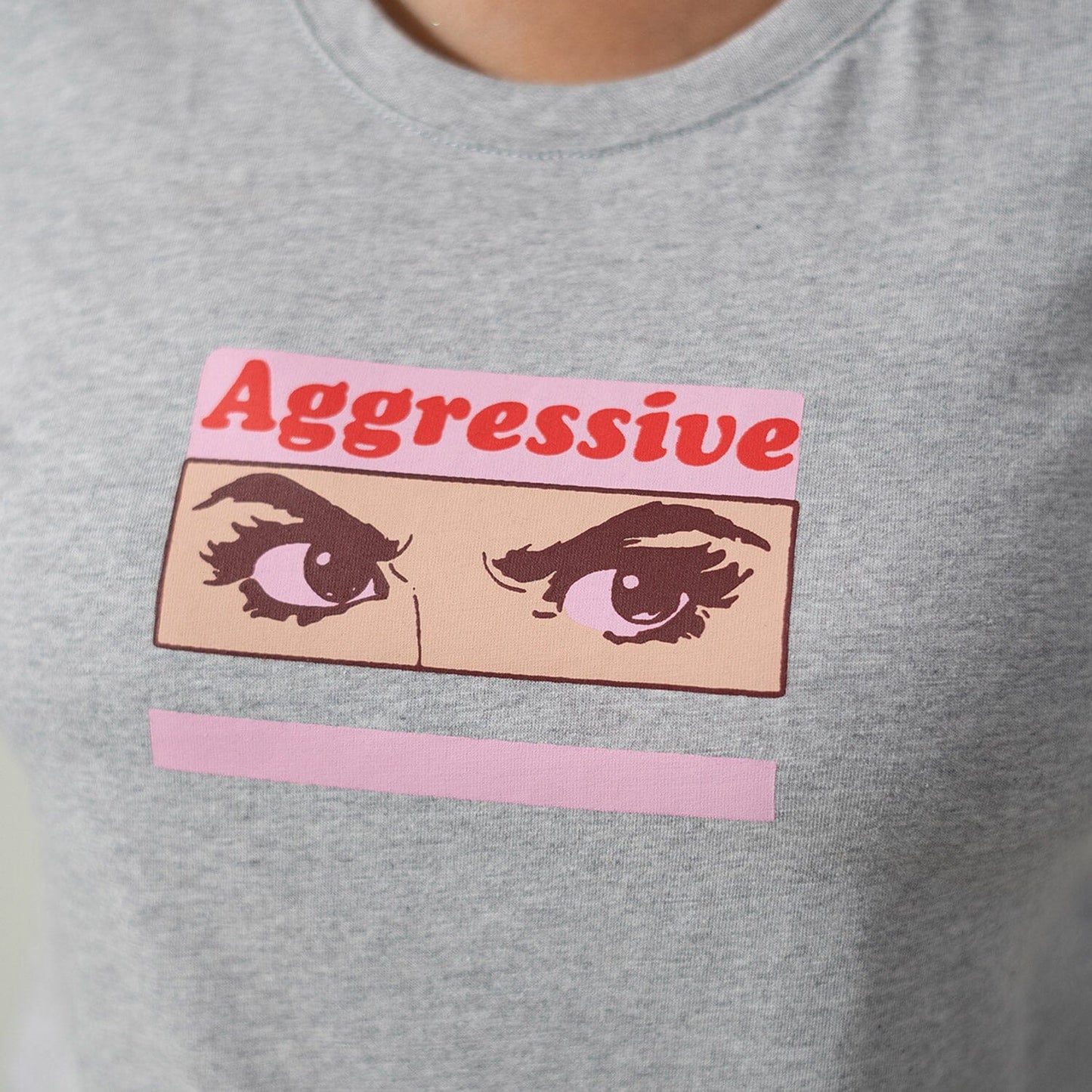 BYD Women's Aggressive Printed Crew Neck Tee Shirt Women's Tee Shirt Image 