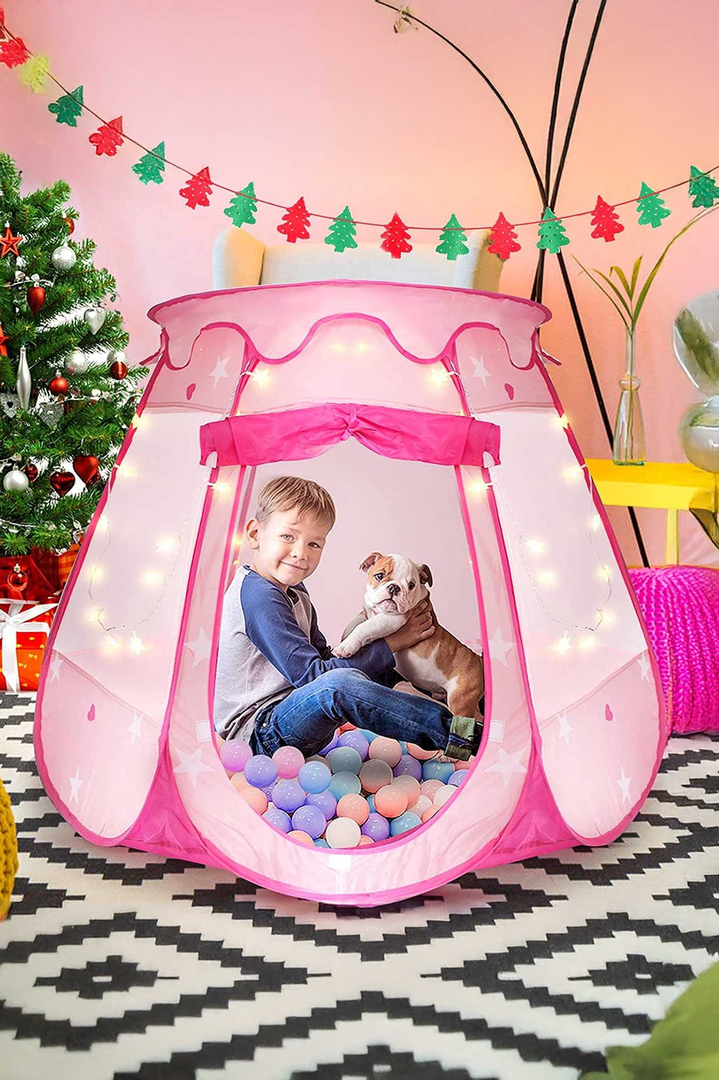 Kid's Indoor & Outdoor Pop-Up Playhouse Tent