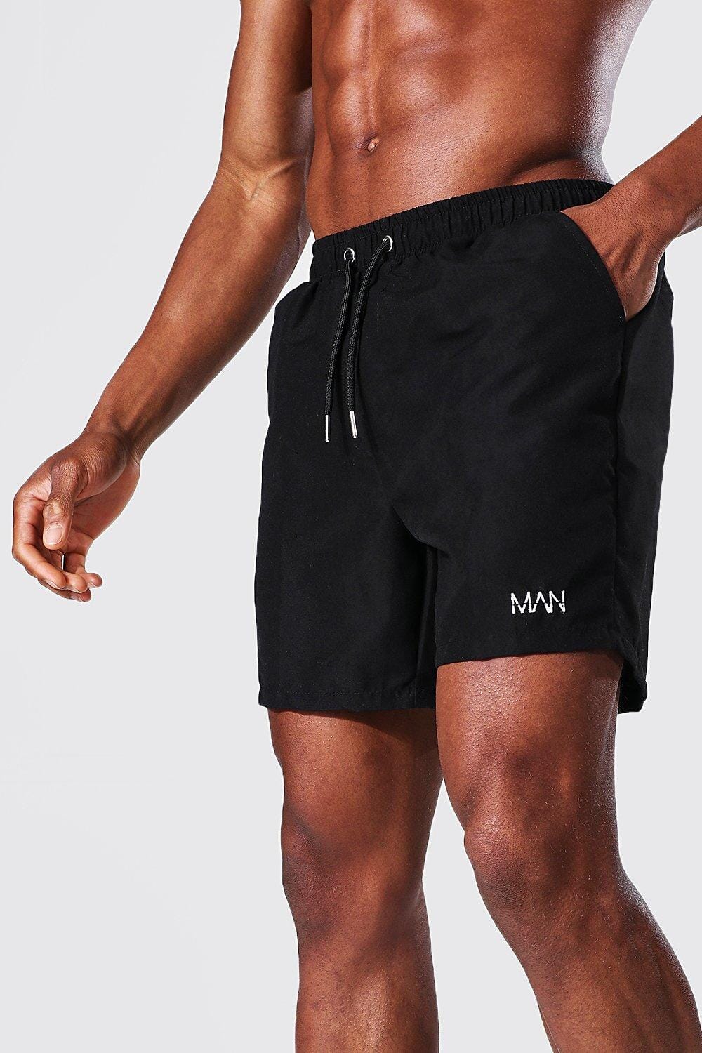 BM Men's Logo Embroidered Activewear Swim Shorts Men's Shorts Umer A Latif 