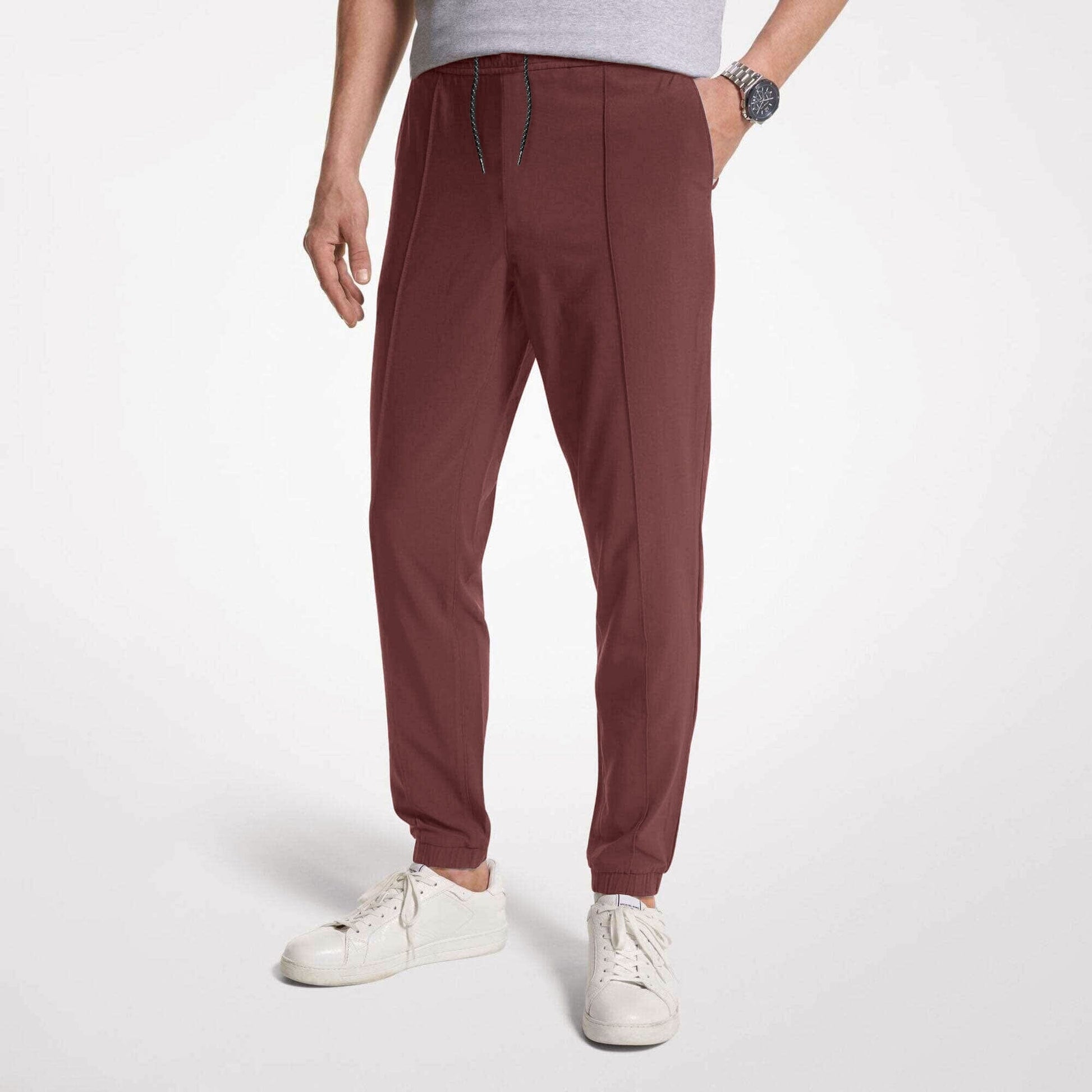 MAX 21 Men's Luhansk Fleece Trousers Men's Trousers SZK Maroon S 