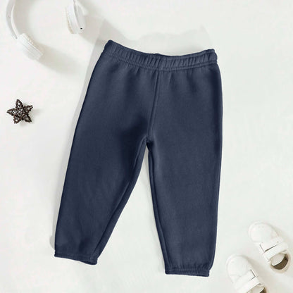 Team Kid's Plain Fleece Sweat Pants Kid's Trousers SNR Navy 12 Months 