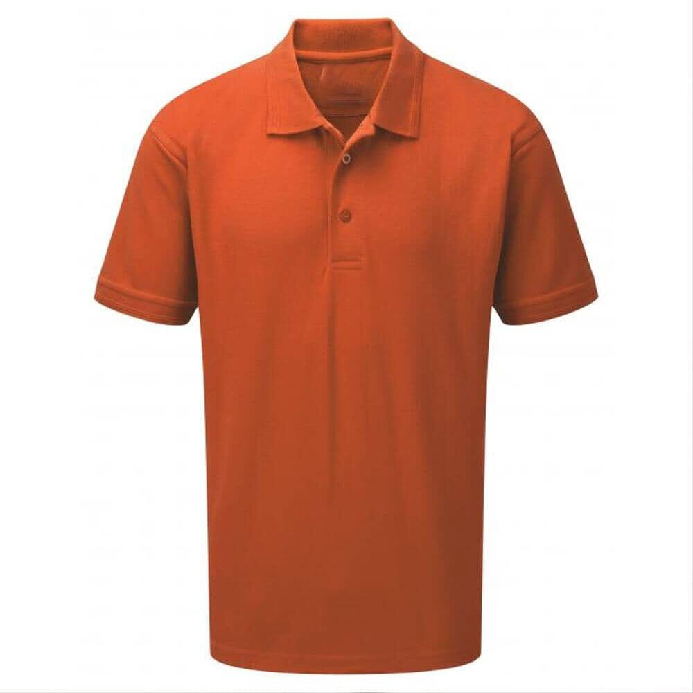 Men's Ontario Minor Fault Short Sleeve Polo Shirt Men's Polo Shirt Image Orange S 