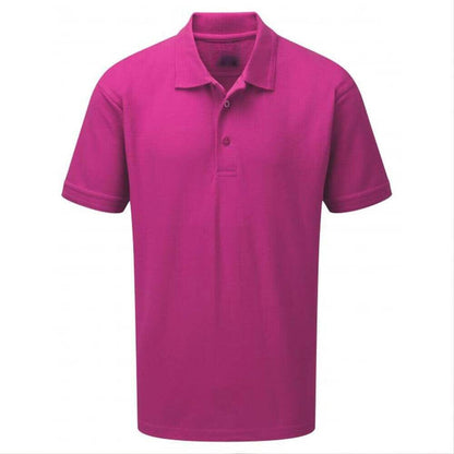 Men's Ontario Minor Fault Short Sleeve Polo Shirt Men's Polo Shirt Image Pink XS 