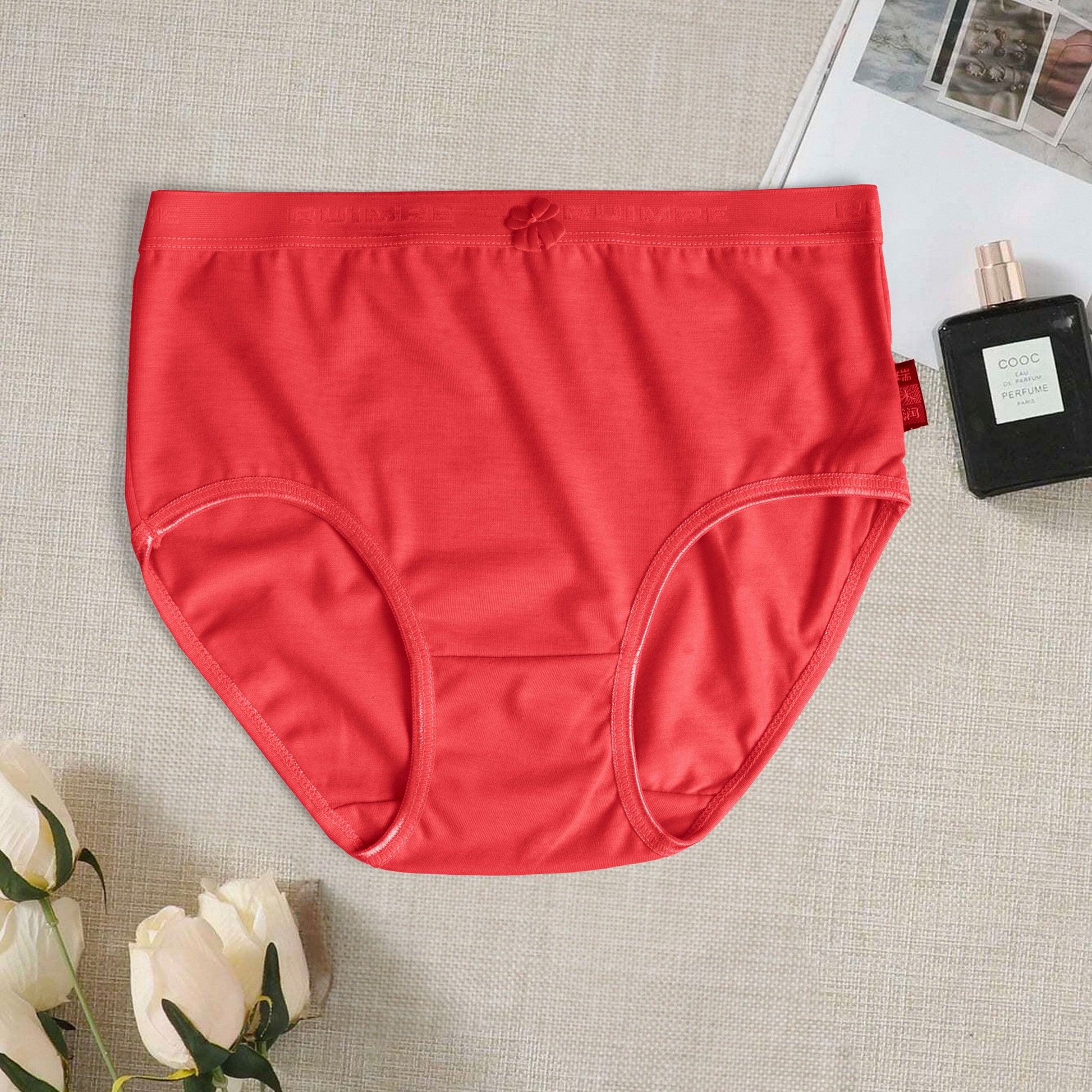 Ruimirun Women's Classic Underwear Women's Panties CPUS Red M 