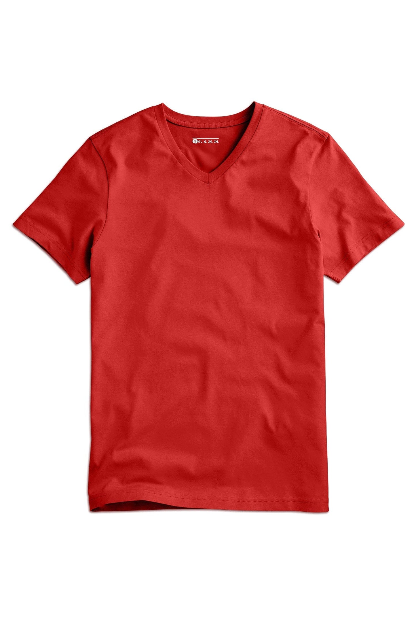 LE Men's V-Neck Tee: 100% BCI Combed Cotton Elegance Men's Tee Shirt Image 