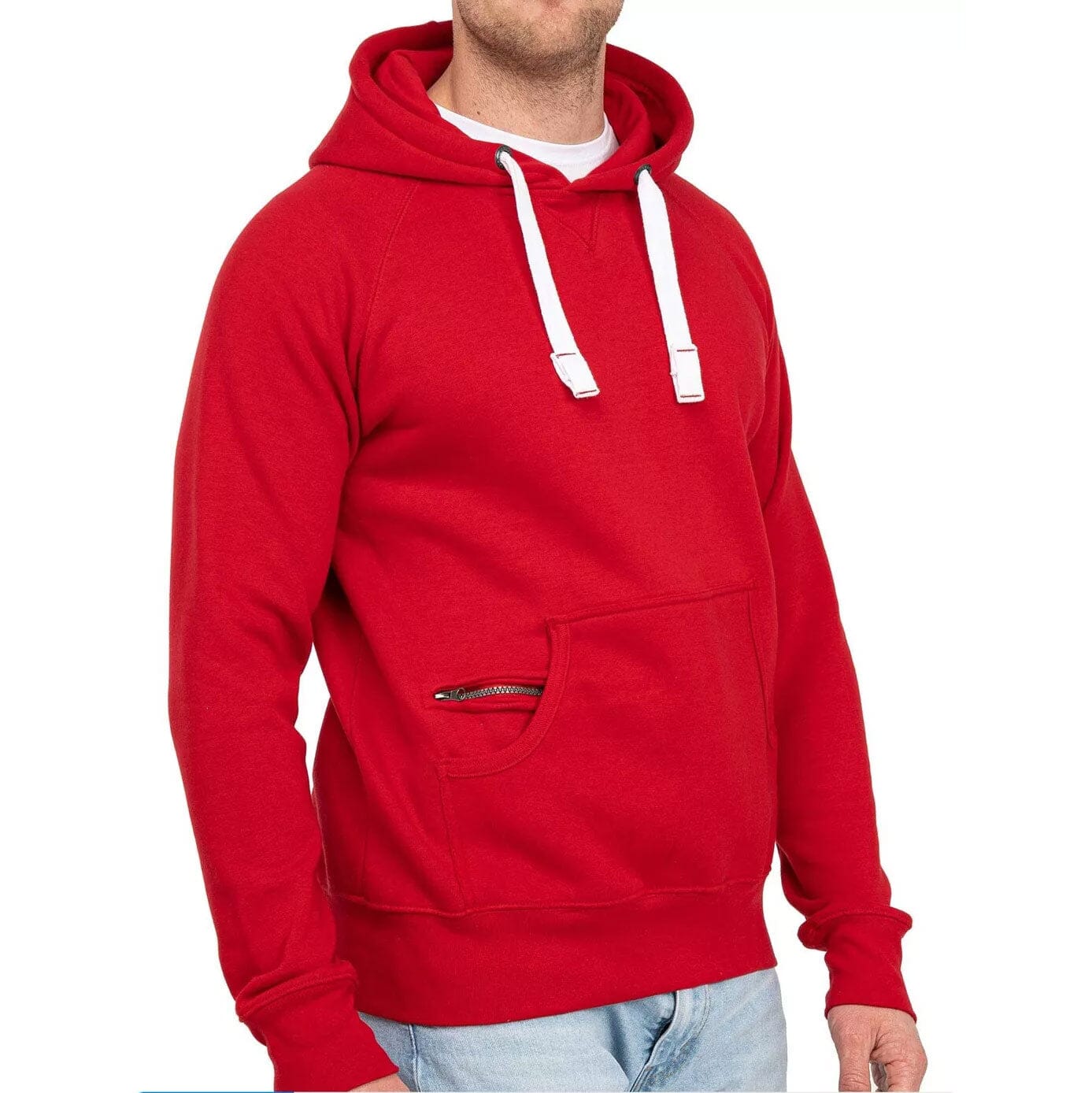 Payper Men's Raglan Sleeve Pullover Hoodie Men's Pullover Hoodie First Choice Red XS 