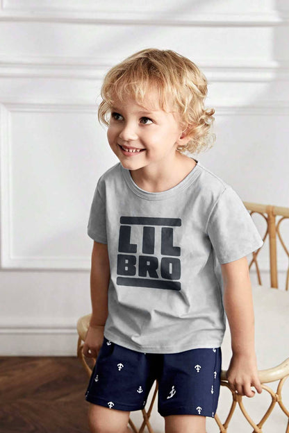 Le Printemps Boy's Lil Bro Printed Tee Shirt Boy's Tee Shirt Athar Traders 