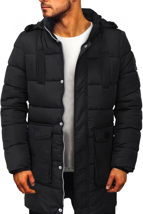 Fashion Men's Long Style Hooded Puffer Jacket Men's Jacket First Choice 