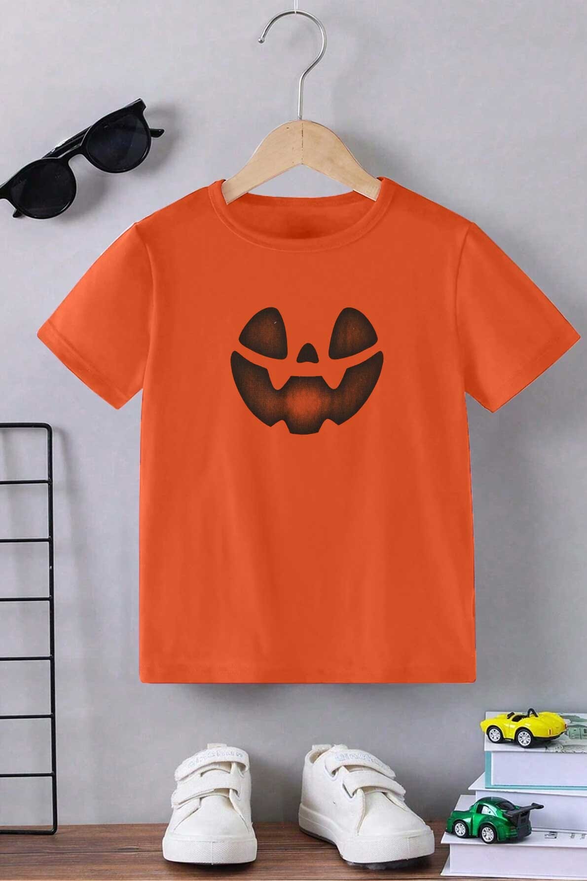 Le Printemps Kid's Pumpkin Printed Tee Shirt Boy's Tee Shirt Athar Traders 