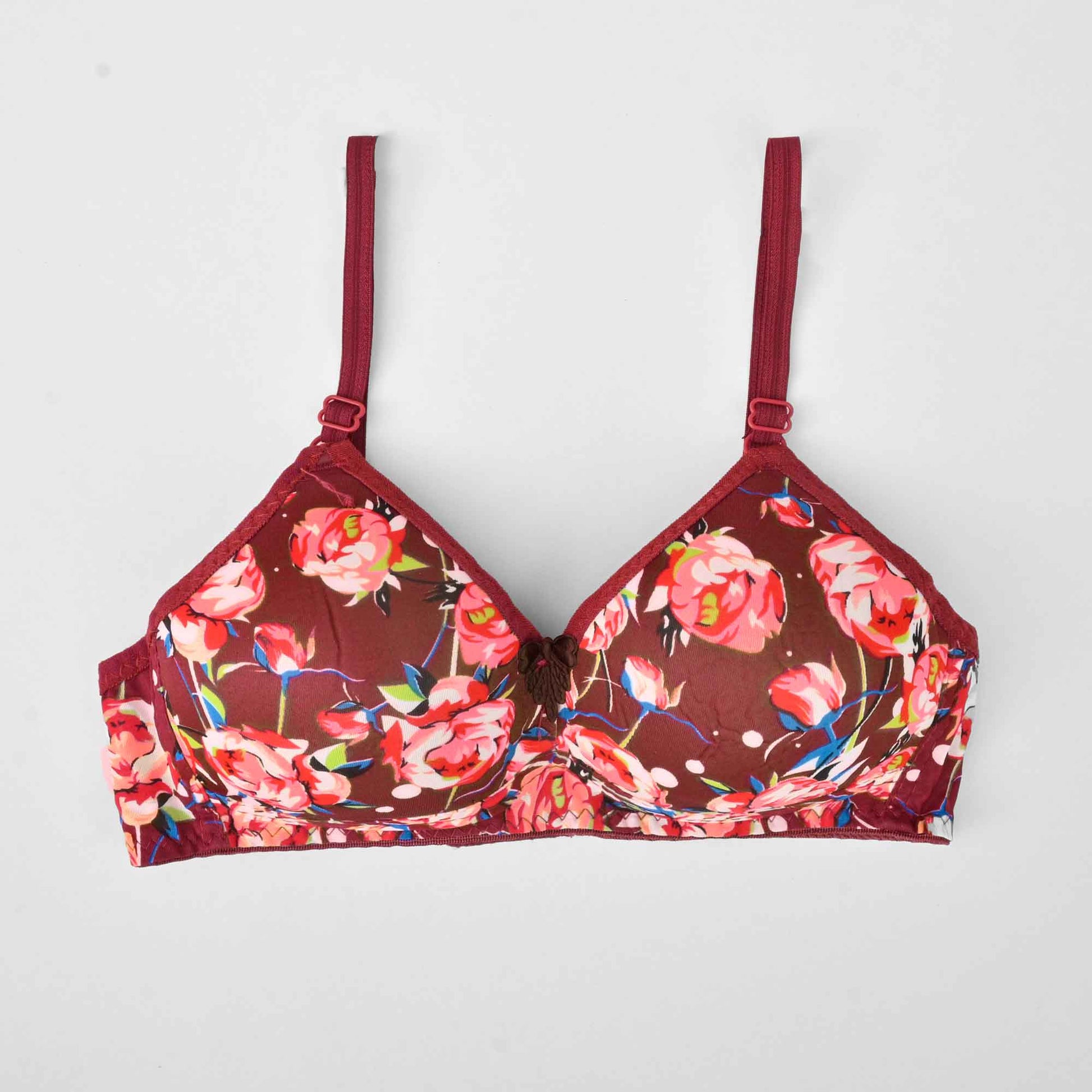 Say Yes Women's Mini Floral Printed Soft Padded Bra