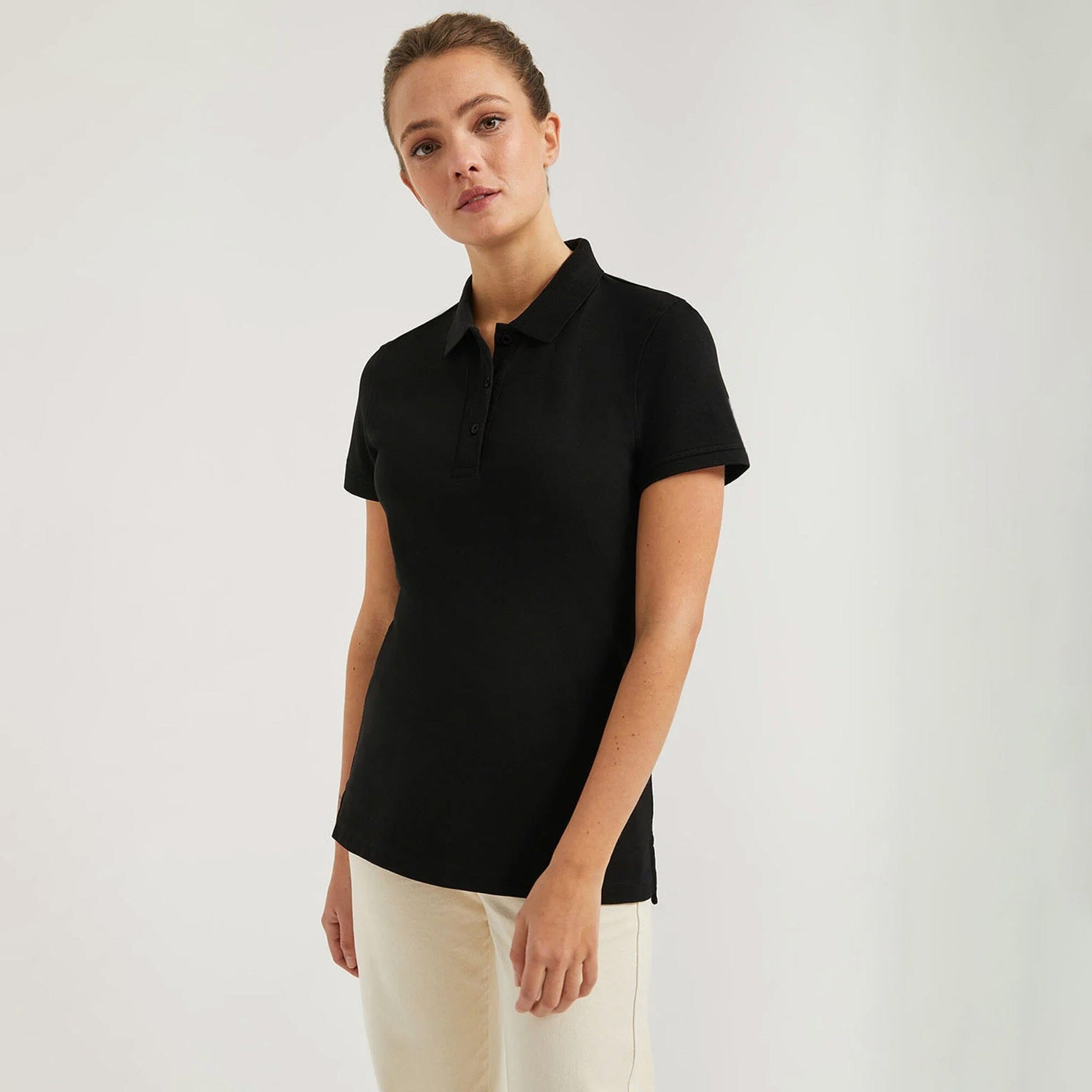 Polo Republica Women's Pique Polo Shirt Women's Polo Shirt Polo Republica Black S 