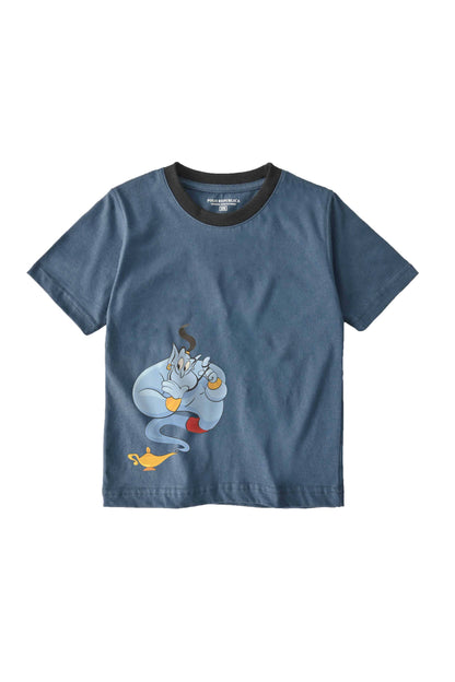 Polo Republica Kid's Genie Printed Contrast Neck Tee Shirt