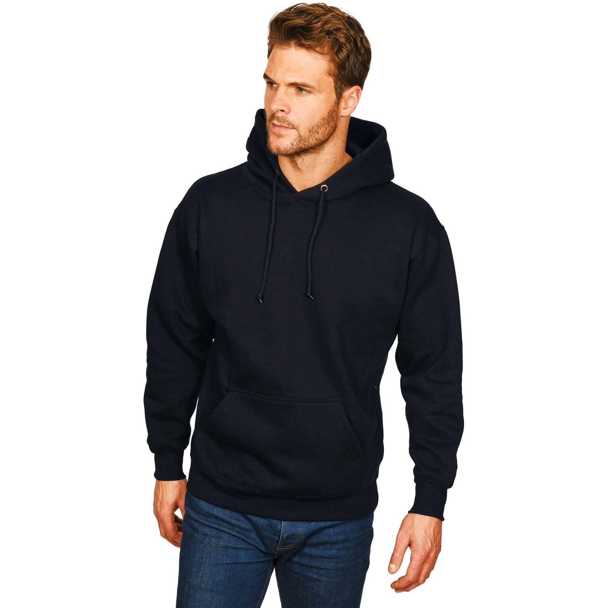 Men's Fluther Fleece Pullover Hoodie hoodie Image Black L 