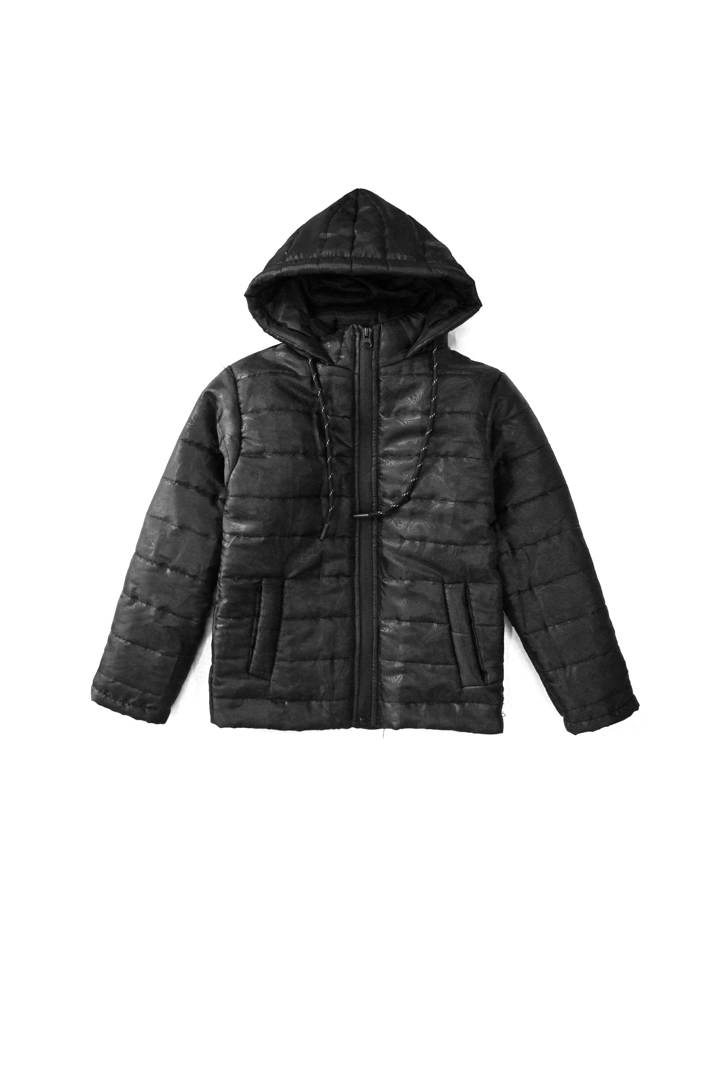 Cut Label Boy's Textured Puffer Jacket