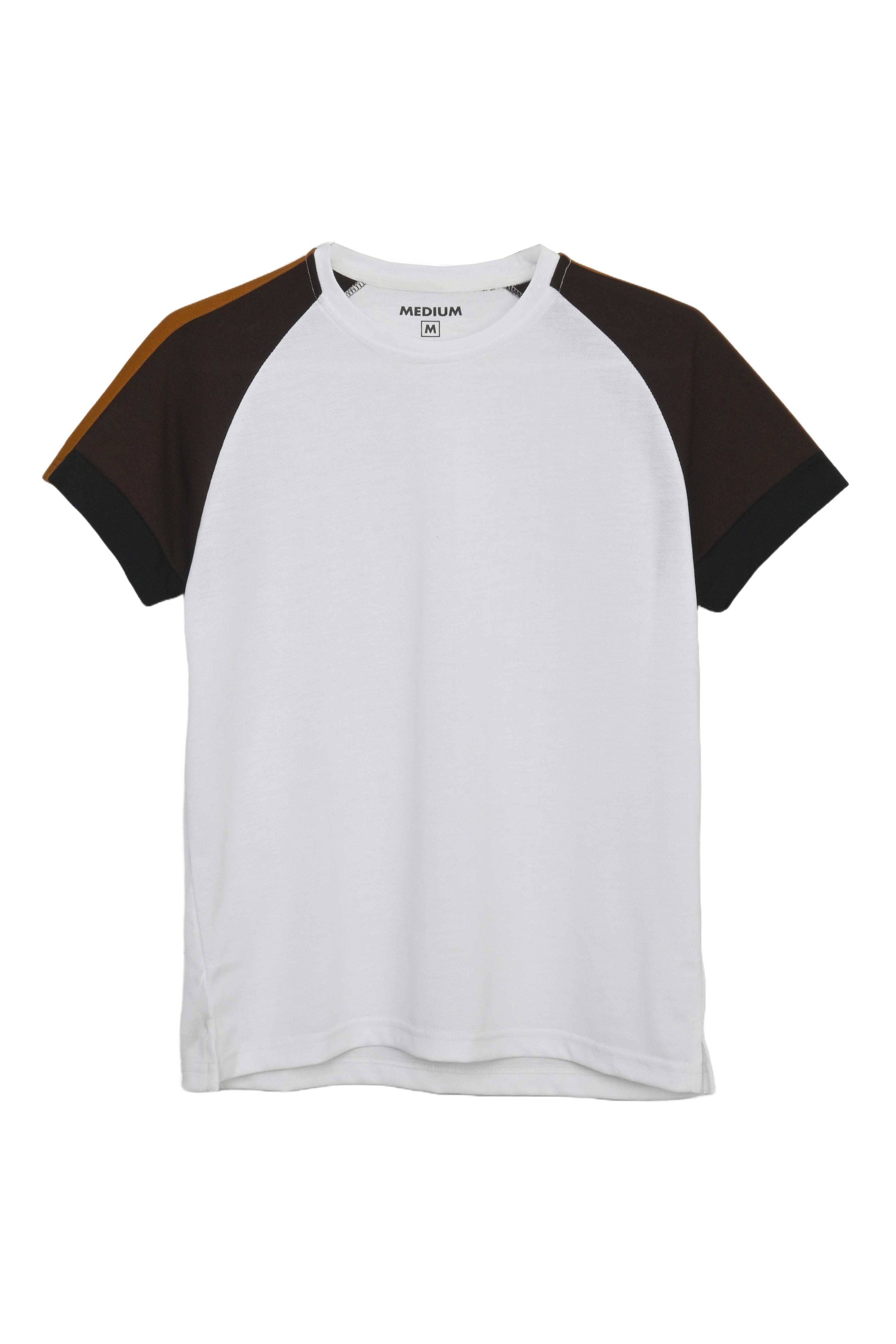 Seoul Men's Contrast Panel Style Raglan Sleeve Tee Shirt