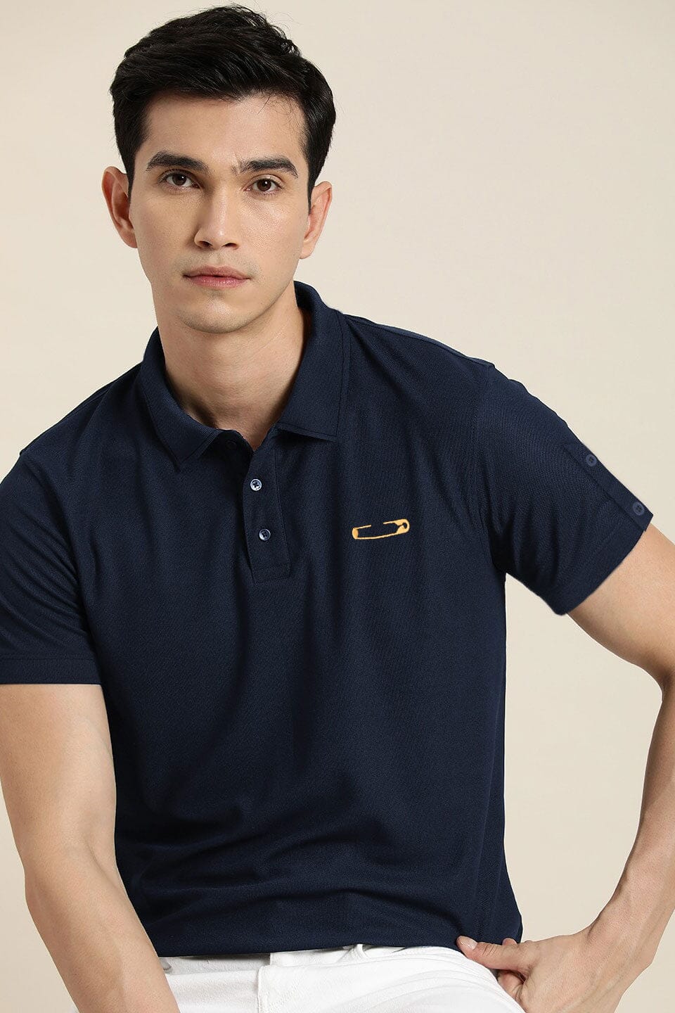 Polo Republica Men's Pin Embroidered Minor Fault Polo Shirt