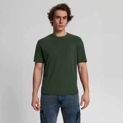 Polo Republica Men's Essentials Basic Crew Neck Tee Shirt Men's Tee Shirt Polo Republica Bottle Green S 