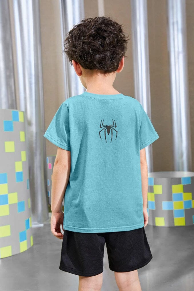 Polo Republica Boy's Superhero Hanging Spider Printed Tee Shirt Boy's Tee Shirt Polo Republica 