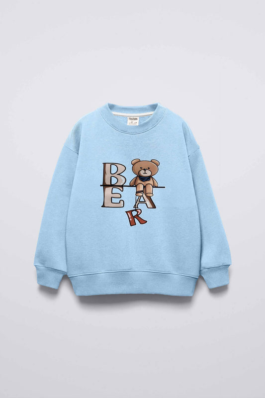 LFT Kid's Bear Printed Fleece Sweat Shirt