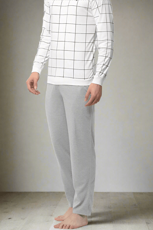 Dilijan Men's Solid Design Loungewear Trousers