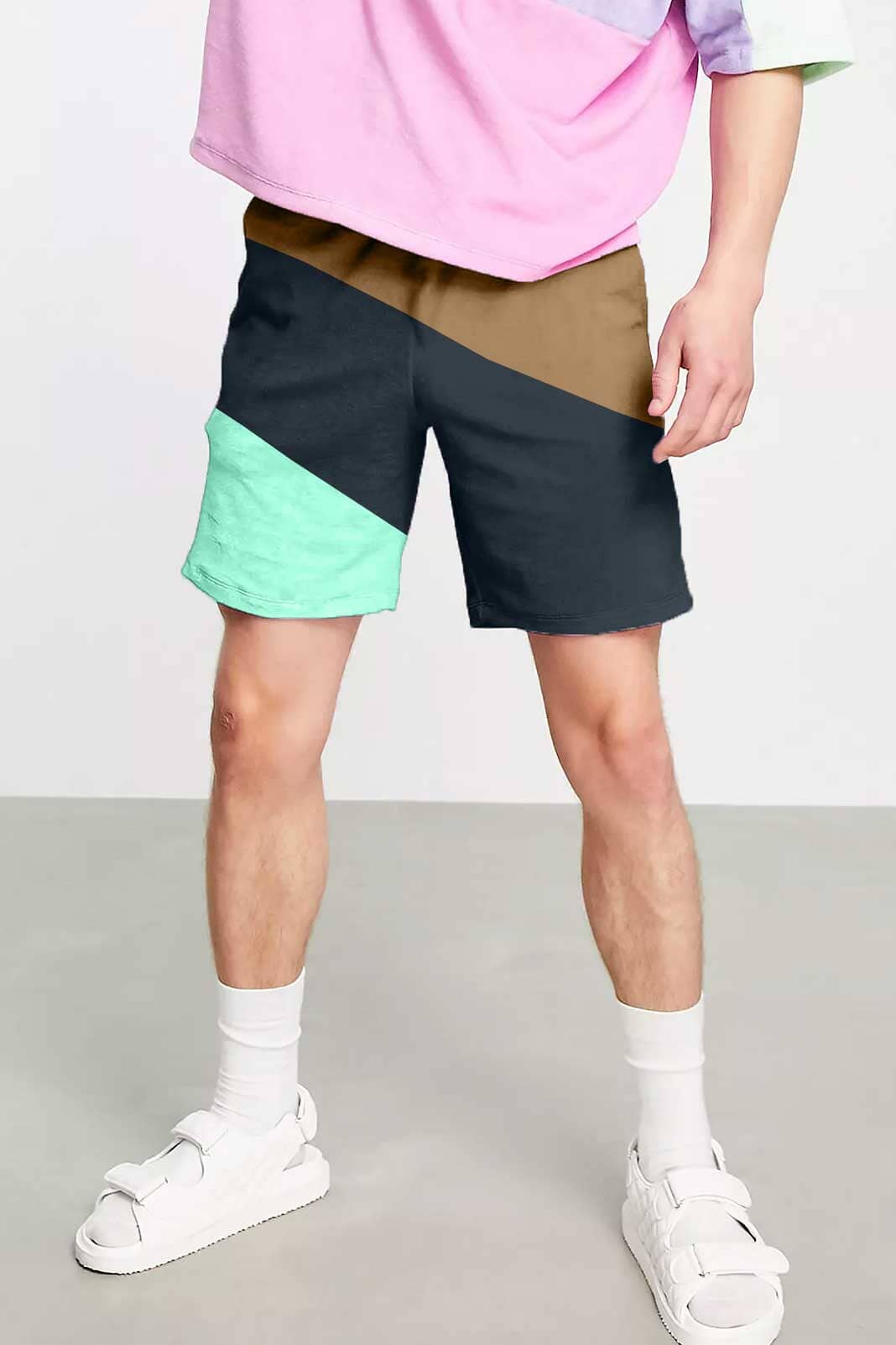 Max 21 Men's Contrast Design Classic Shorts