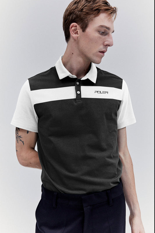 Poler Men's Brandon Collar Short Sleeve Minor Fault Polo Shirt Men's Polo Shirt IBT 