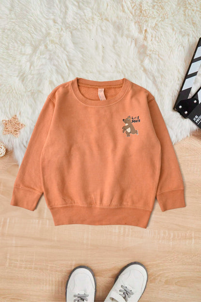 Rabbit Skins Kid's Teddy Bear Printed Fleece Sweatshirt Kid's Sweat Shirt SNR 