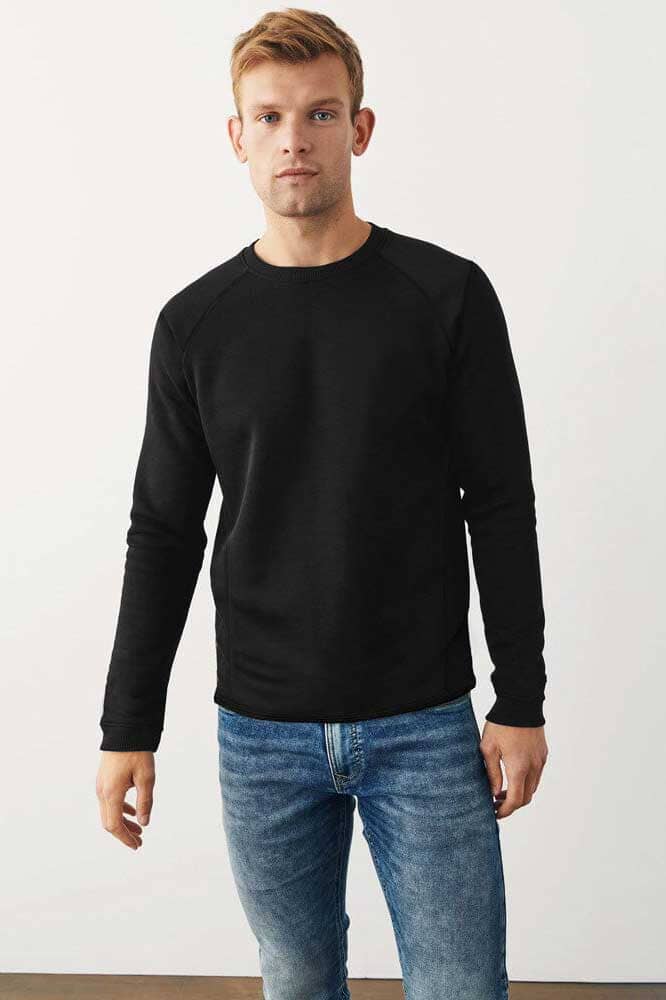 Cut Label Men's Drop-Tail Fleece Sweatshirt Men's Sweat Shirt Fiza International Co. 