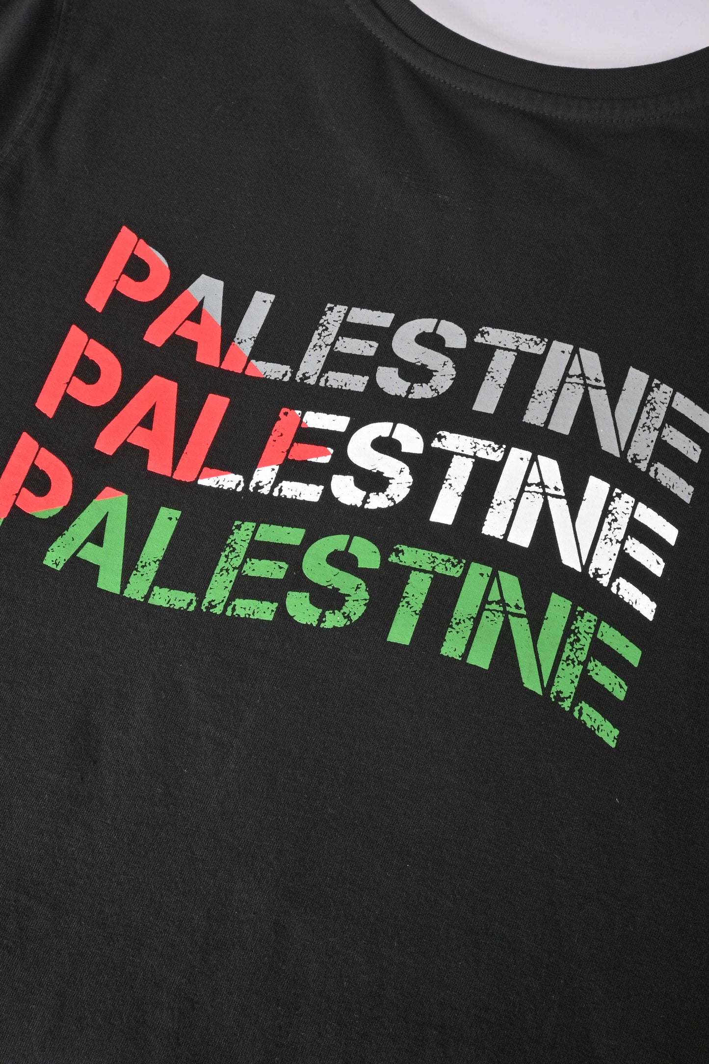 Men's Free Palestine Bold Print T Shirt - 100% Combed BCI Cotton