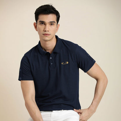 Polo Republica Men's Pin Embroidered Minor Fault Polo Shirt