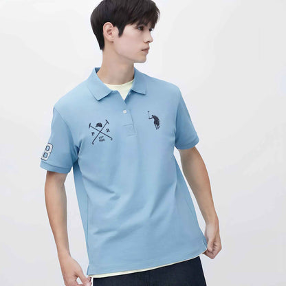 Polo Republica Men's Pony Mallets & 8 Embroidered Polo Shirt