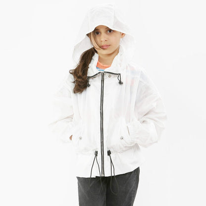 RSG Girl's Rain Jacket Girl's Jacket First Choice White 5-6 Years 