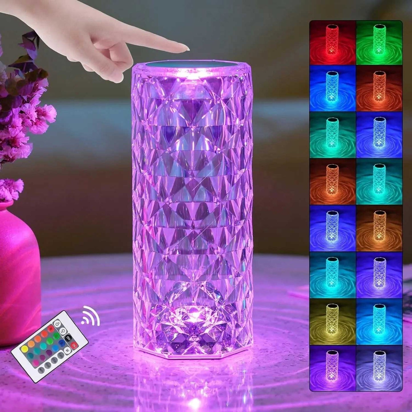 Crystal Lamp Multi Color Night Lights