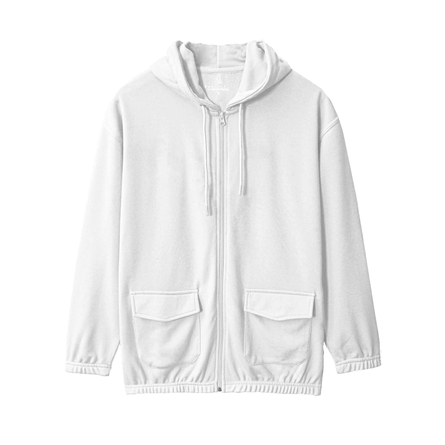 East West Women's Terry Zipper Hoodie Women's Zipper Hoodie East West White S 