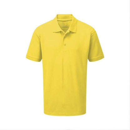 Men's Ontario Minor Fault Short Sleeve Polo Shirt Men's Polo Shirt Image Yellow S 