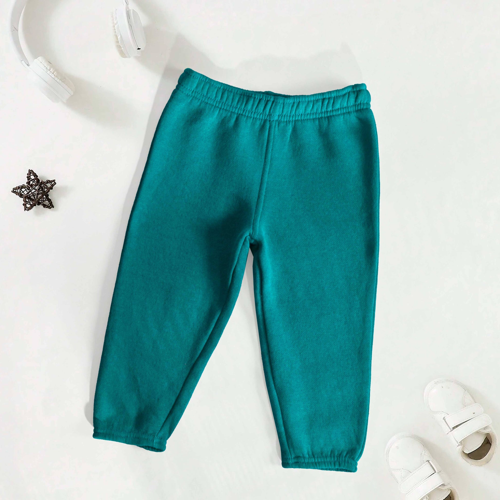 Team Kid's Plain Fleece Sweat Pants Kid's Trousers SNR Teal 12 Months 