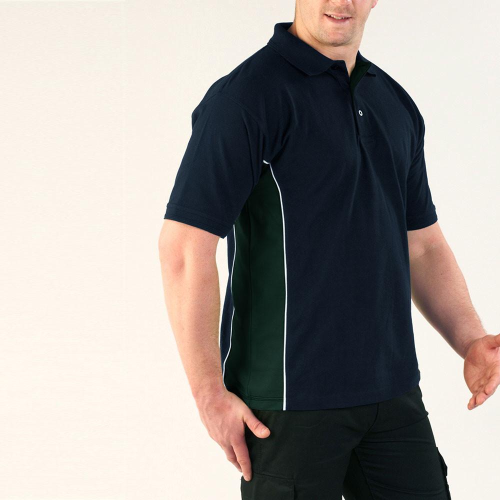 Silver Stone B Quality Polo Shirt B Quality Image Navy Green S