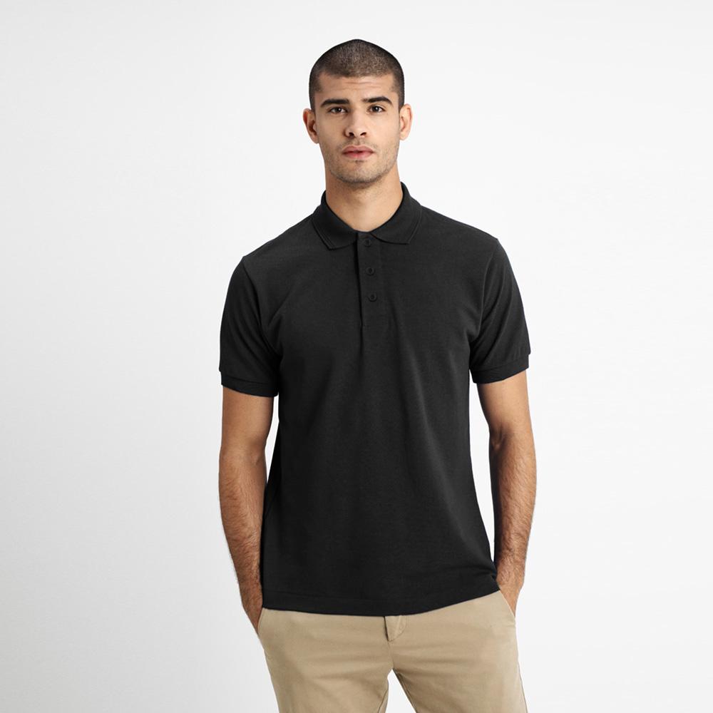 UNR Men's Solid Minor Fault Polo Shirt Minor Fault Image Black XS 