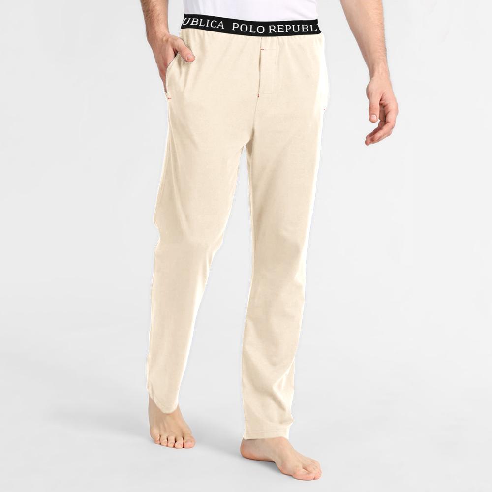 Polo Republica Men's Vodice Slim Fit Jersey Minor Fault Lounge Pants Minor Fault Polo Republica Cream S 