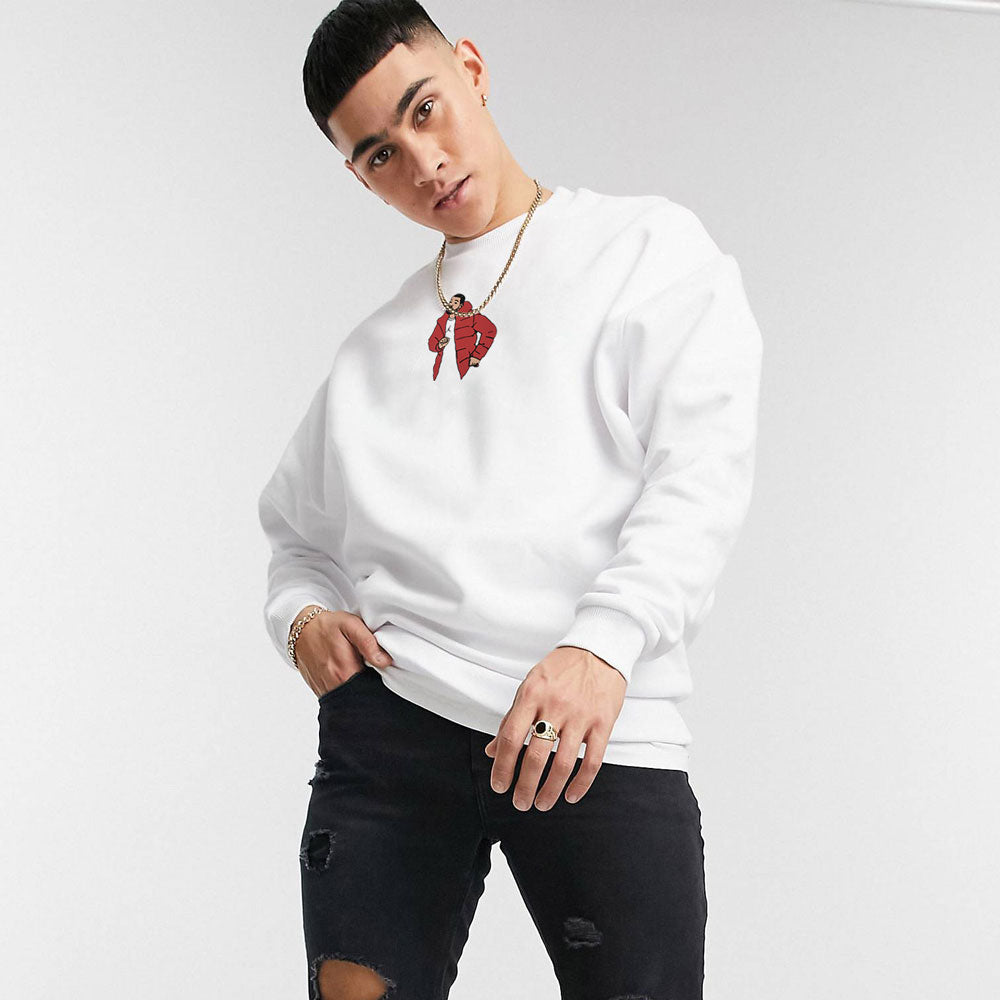 Drake hotsell white sweater