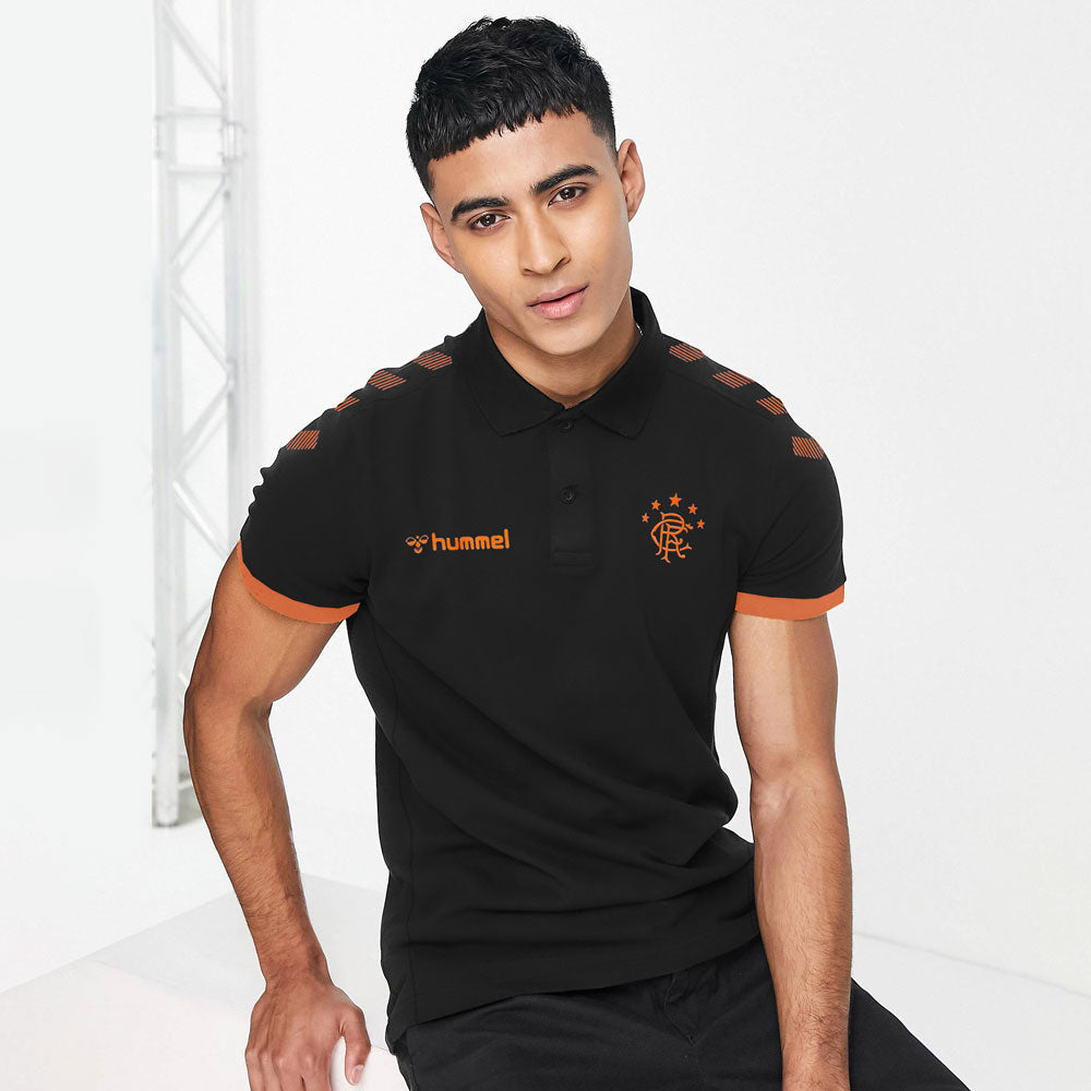 Hummel Men s RFC Printed Short Sleeves Activewear Polo Shirt