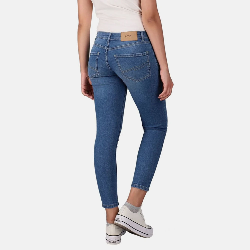 Rivvet Women's Cadiz Mid Rise Skinny Fit Denim Women's Denim RTJ 