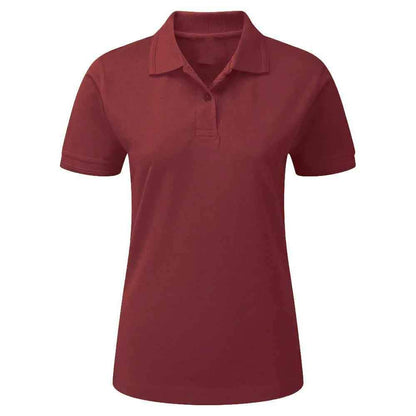 Vonitine Short Sleeve Polo Shirt Women's Polo Shirt Image Burgundy 18 