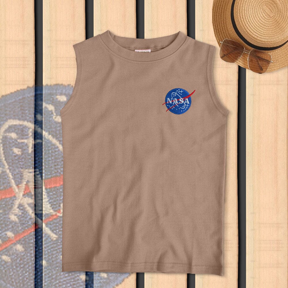 Safina Women's Nasa Embroidered Crew Neck Sleeveless Shirt